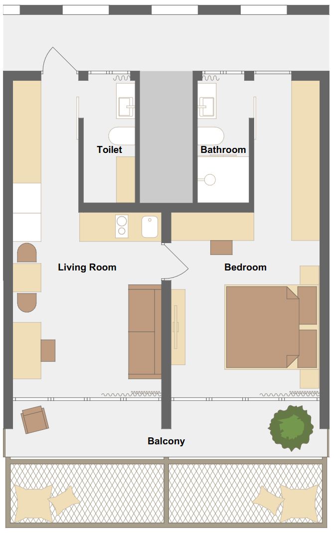 1 Bedroom Apartment